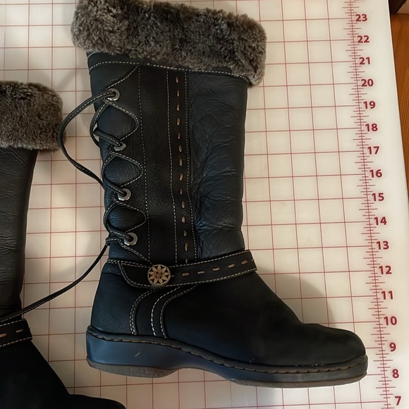 Blondo Tall Boots 7 1/2 Aqua Protect Tall Lace Up EUC - Picture 3 of 11